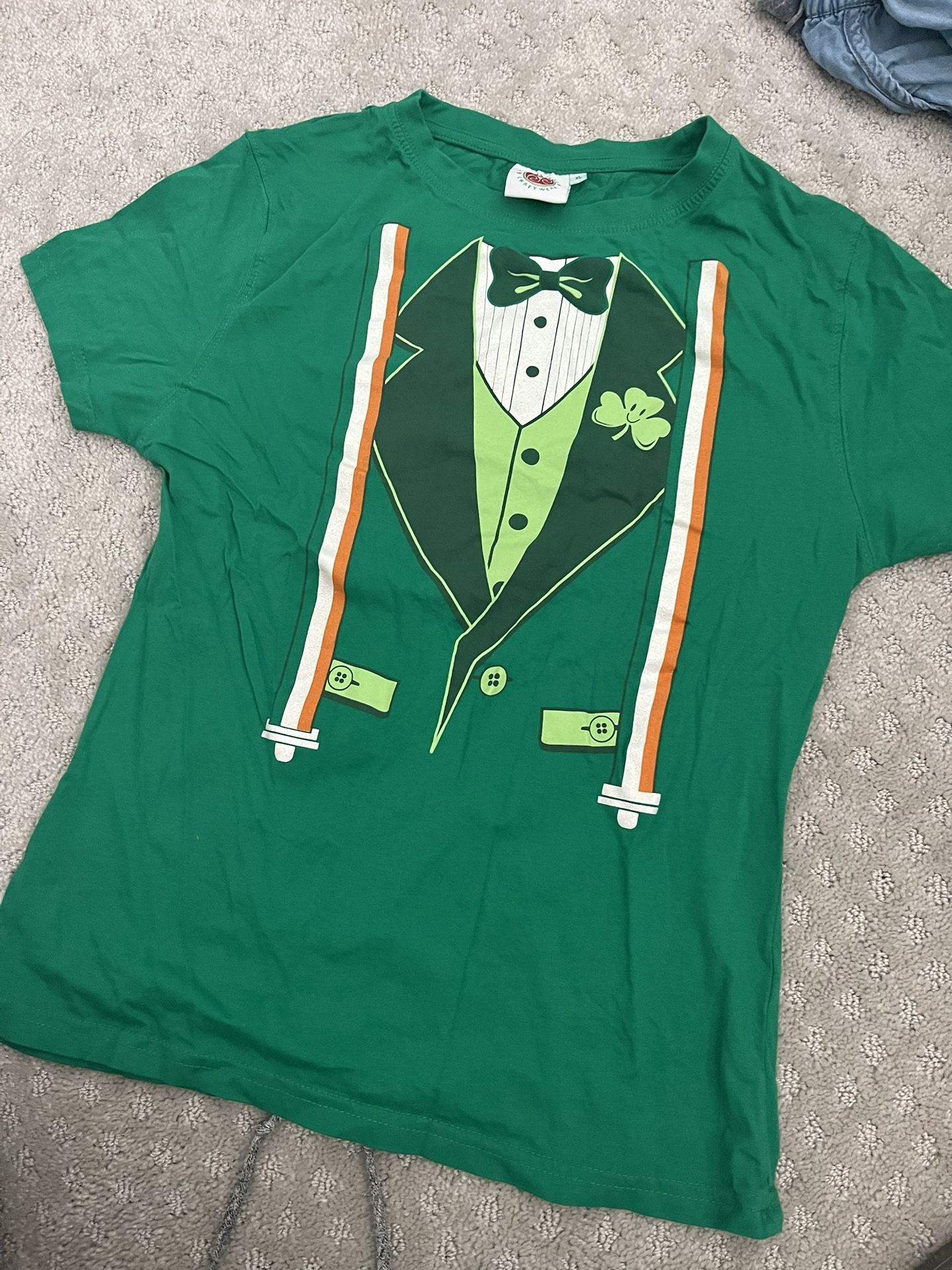 St. Patrick’s Day Lepruchan Tee Shirt Kids XL