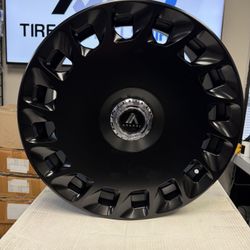 20x9 Asanti Black ABL-45 Aristocrat Matte Black Wheels Blank (15mm) Set of 4