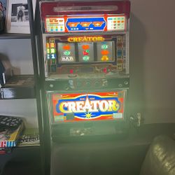 Slot Machine With Keys And Coins 