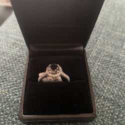 NWT 18 K White Gold Black Diamond & Diamonds Halo Designer Ring Size 7 1.70 CTW 1.27 CT Black Diamond MRP $4,350