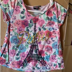 Aesthetic Paris Shirt Size 8-12