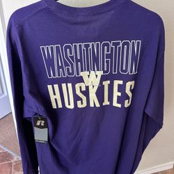 Men’s UW Huskies Shirt Size L 