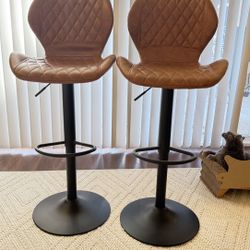 Adjustable Height Bar Counter Stools