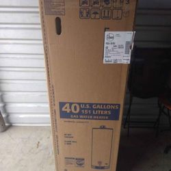 New 40 gal Gas Water Heater (installation included)