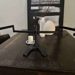 Full Motion Triple Monitor Desk Stand