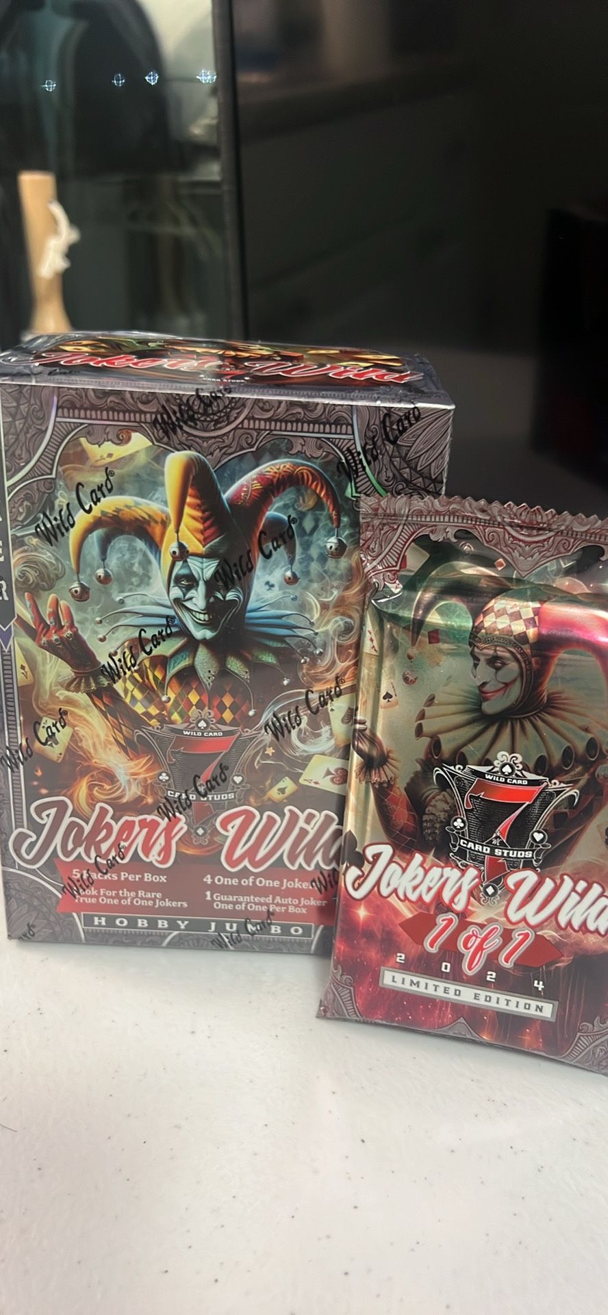 Jokers Wild Jumbo Hobby Box And A Single Pack Both Brand New Sealed