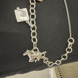 James Avery Charm Bracelet- 2 Charms Included