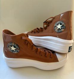Converse Chuck Taylor Platform High Tops Rust Brown Women's Size 8.5