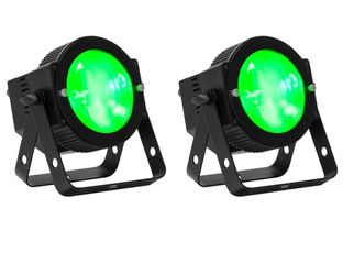 2 ADJ Dotz Par RGBL C.O.B. LED 16 x 3.5 Watt Par Light Fixtures 