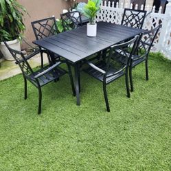 New Assembled Patio Set/ Outdoor Furniture/ Table And Chairs Dining Set