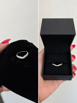 White Gold Neil Lane Natural Diamond Contour Wedding Band