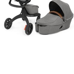 Stokke Xplory X Stroller + Carry Cot Bundle - Modern Grey