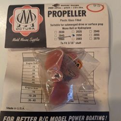 Octura radio Controlled Boat Propellers. …Please See Chart.  