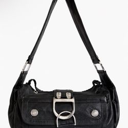 Christian Dior Shoulder Bag -Flight Line Leather “D” Logo-