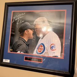 Cubs autographed picture