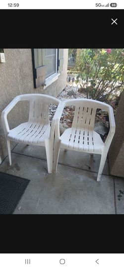 Plastic Chairs 2.for $7