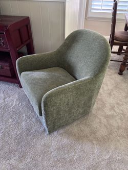 2 Beautiful sage green chairs