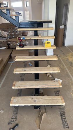 Stair treads white oak