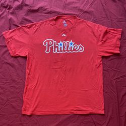 Men's Chase Utley Philadelphia Phillies Jersey Shirt Majestic Size XL Red