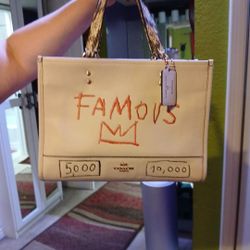 "Jean Michel Basquiat" Collab Coach Bag