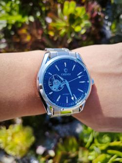 Fashion Luminous Mechanical Watch Waterproof Stainless Steel For Men Reloj