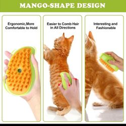 Cat Steam Brush Steamy Dog Brush 3 in 1 Electric Spray  for Massage Pet Grooming