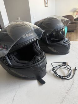 Sena Full-Face Motorcycle Helmets – Pair