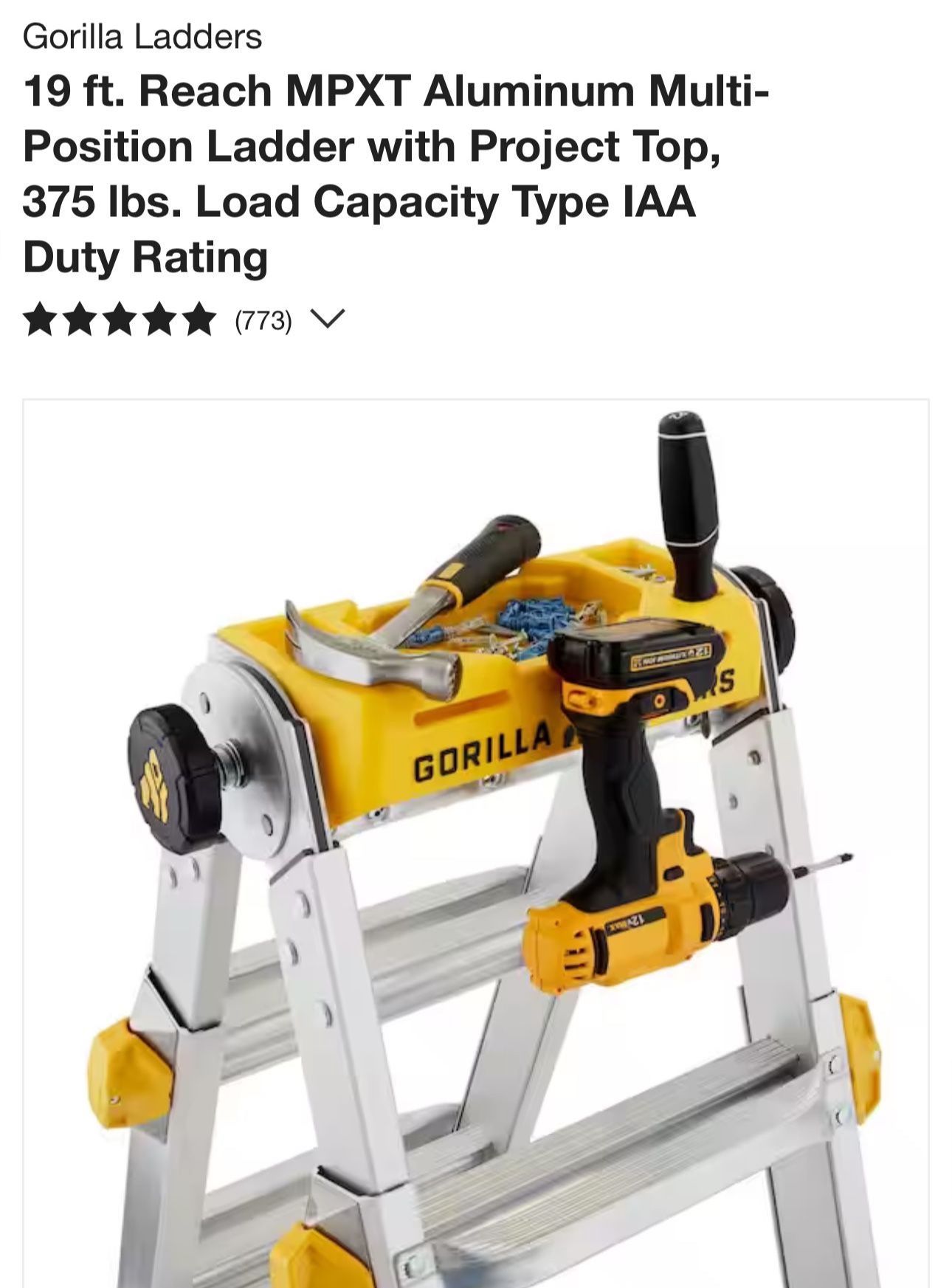 Aluminum Multi Position Ladder 