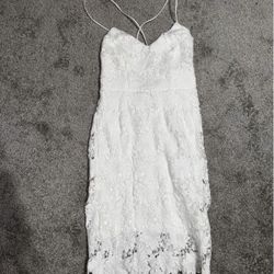 White Graduation Dress