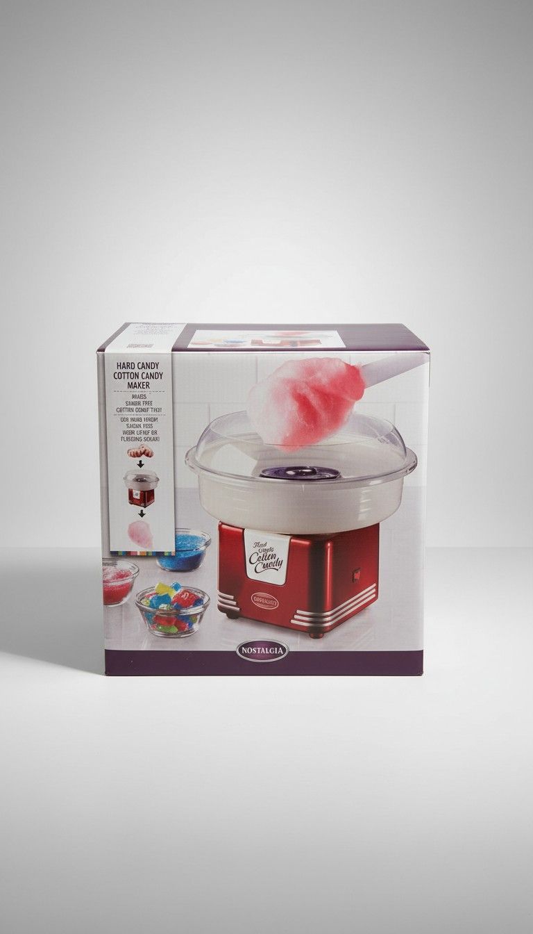 Sweet Treat Alert! π¬ Nostalgia Hard Candy Cotton Candy Maker LIKE NEW! β¨