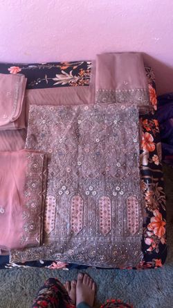 Pakistani dress fabric