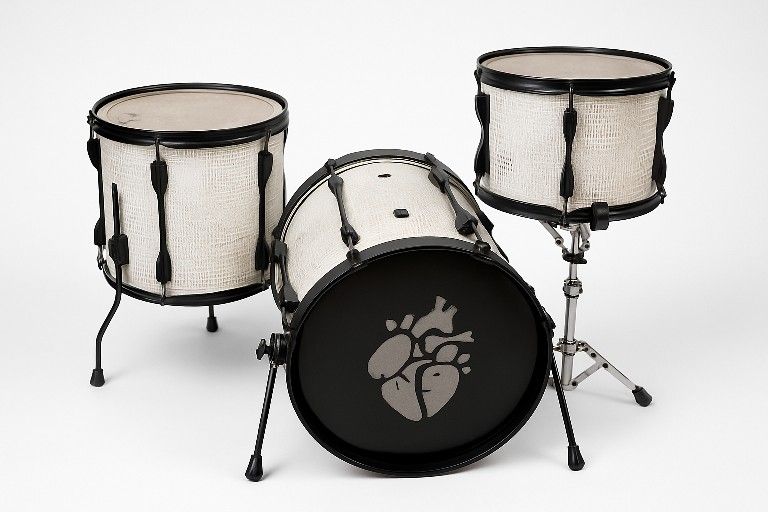 π΅ Tama Rockstar Drum Set β Custom White Alligator Wrap β $150