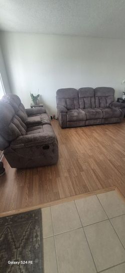 Sofa set + 2 Side Tables