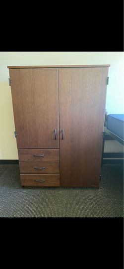 Solid wood armoire/wardrobe!