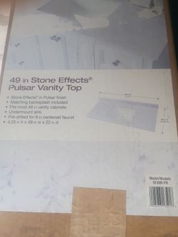 New vanity top