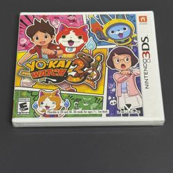 RARE!! Yo-kai Watch 3 On Nintendo 3DS NEW.  