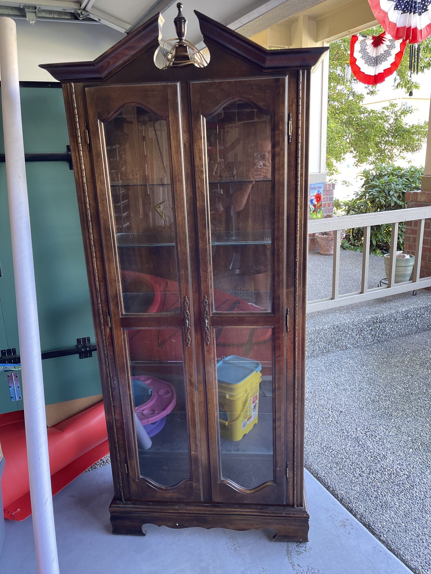 Wood and Glass Cabinet