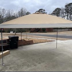 Coleman 13ft X 13ft  Pop Up Canopy + Ozark Trail Screen Walls