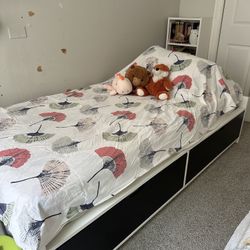 Twin Bed With Underneath Drawer’s For Storage