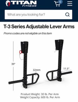 Titan Fitness T-3 Series Adjustable Lever Arms