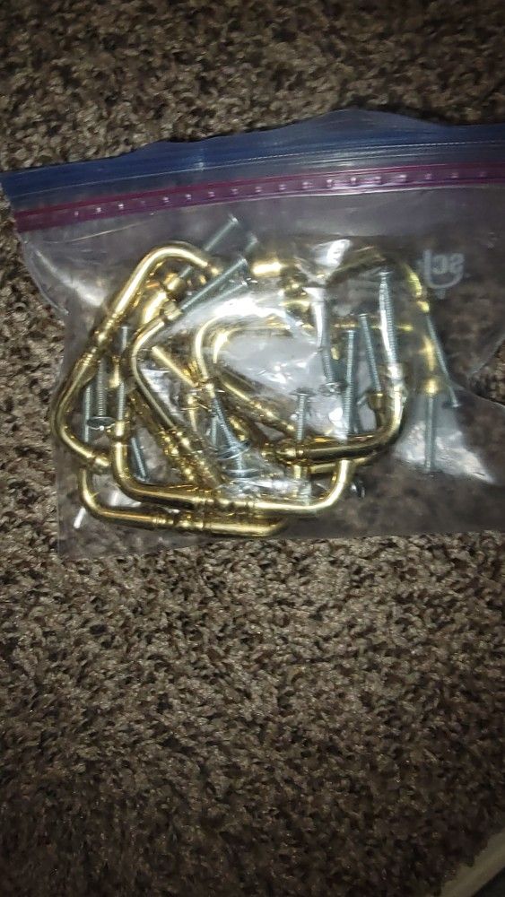 13 piece Vintage Brass Drawer Door Cupboard Cabinet Handle 3 inch