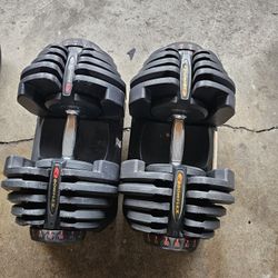 Pair Of Bowflex Dumbbells 90lbs Each 