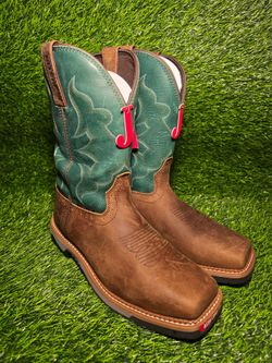 JUSTIN MEN'S WATERPROOF COMPOSITE TOE WORK BOOT 10EE