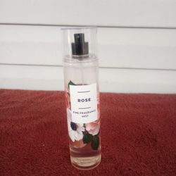 Bath and Body rose fine fragrance mist