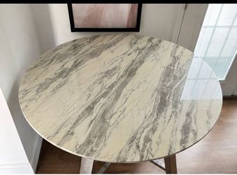 Round Marble Top Dining Table