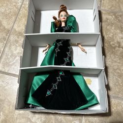 Emerald Embers Barbie Bob Mackie Jewel Essence Collection 15521 NRFB