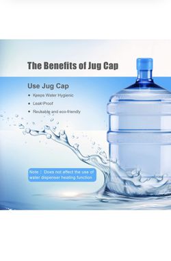 5 Reusable Water Bottle Snap On Cap For 3 And 5 Gallon Jugs Lid