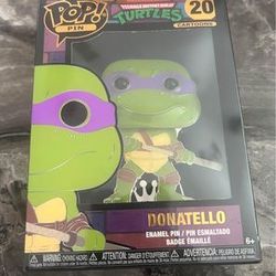 new sealed donatello ninja turtles funko ceramic pin