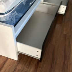 Twin bed with two drawers