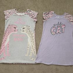 Girls Size 10/12 Fleece Pajama Nightgowns 
